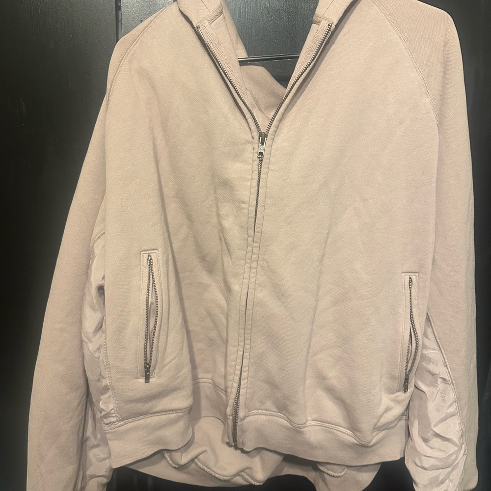 Skims French terry relaxed zip up